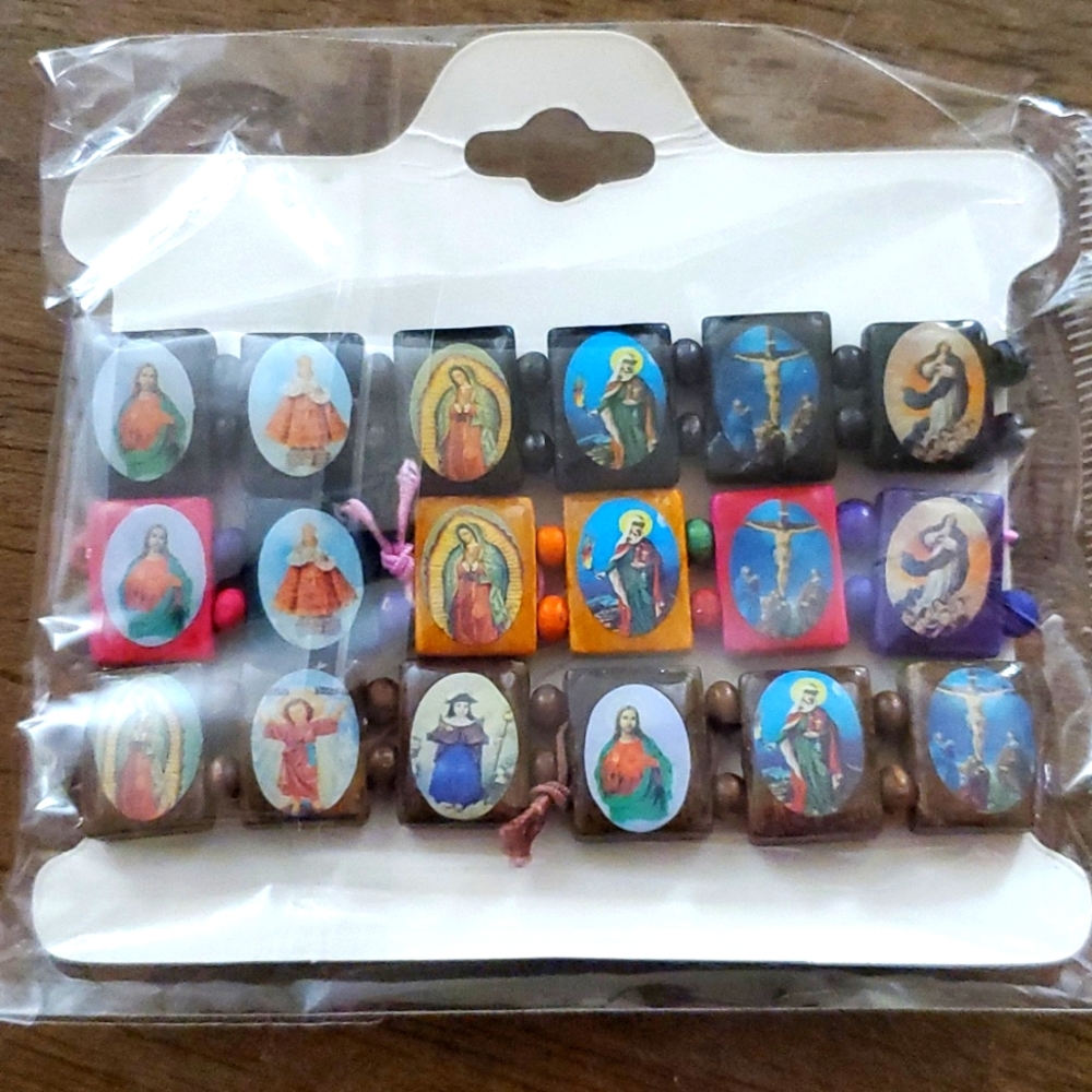Set of 3 religious bracelets